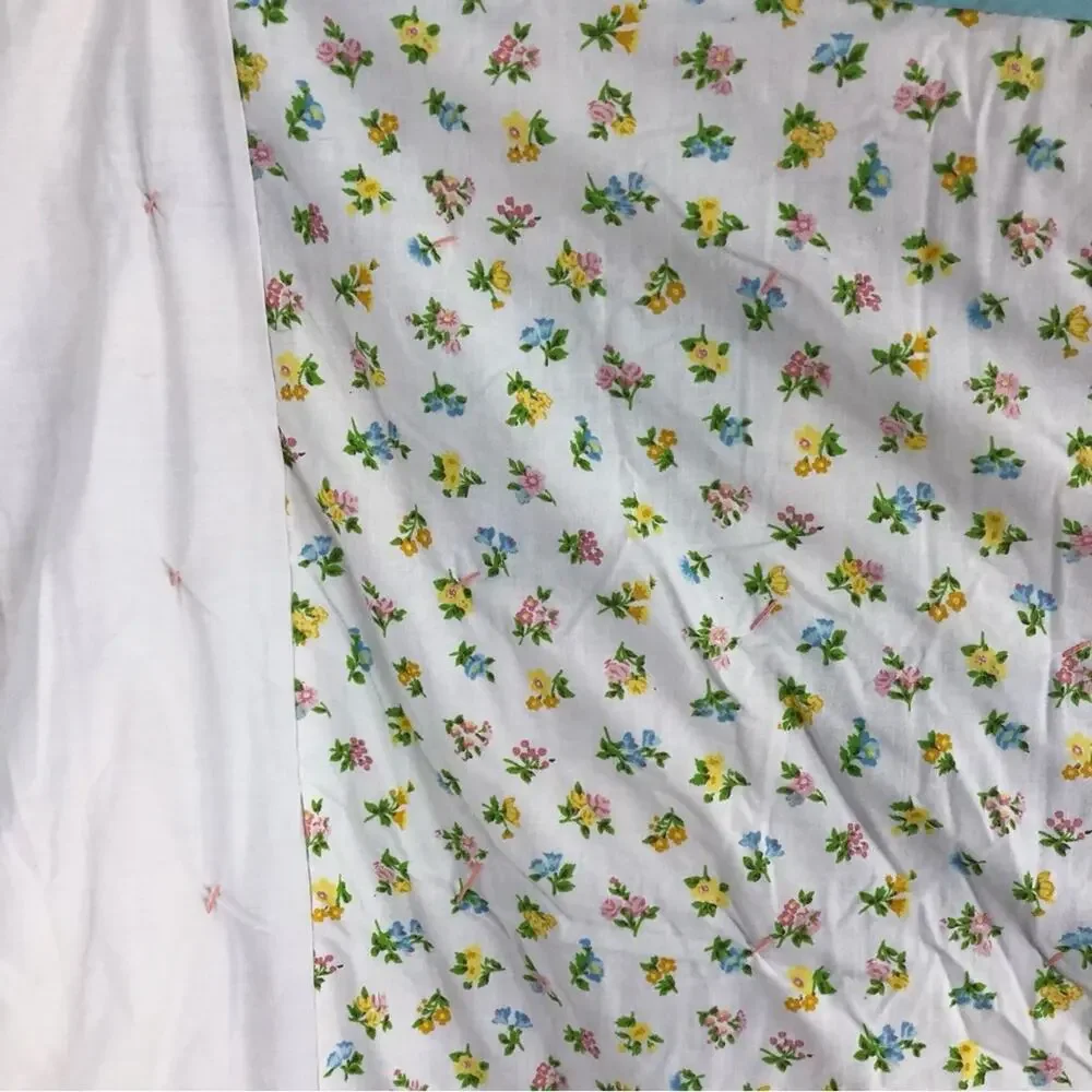 Vintage Handmade Multicolored Quilt